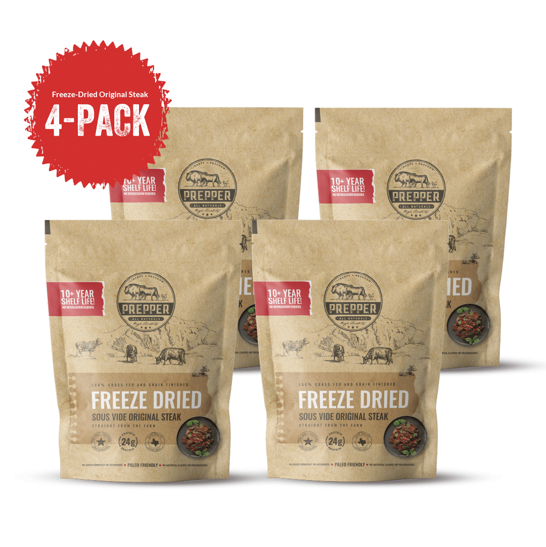 Original Freeze Dried Beef Steak 4-Pack